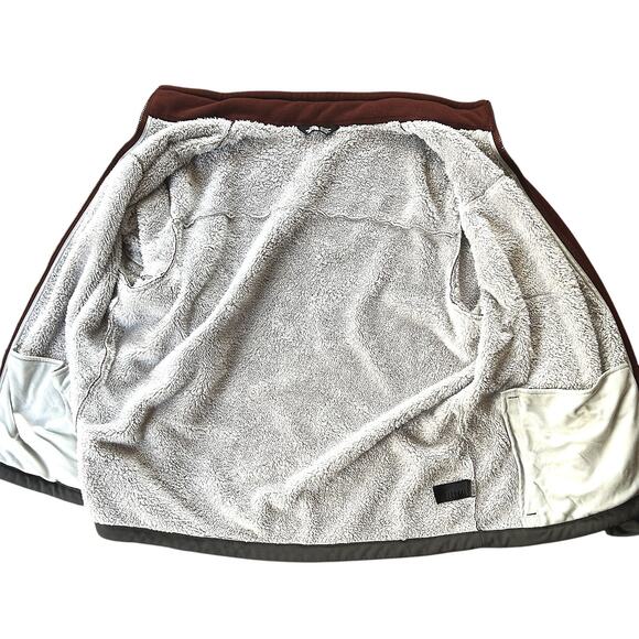 The North Face Chimborazo Full Zip Fleece Men's Burgundy Jacket 2XL140 - Picture 2 of 7